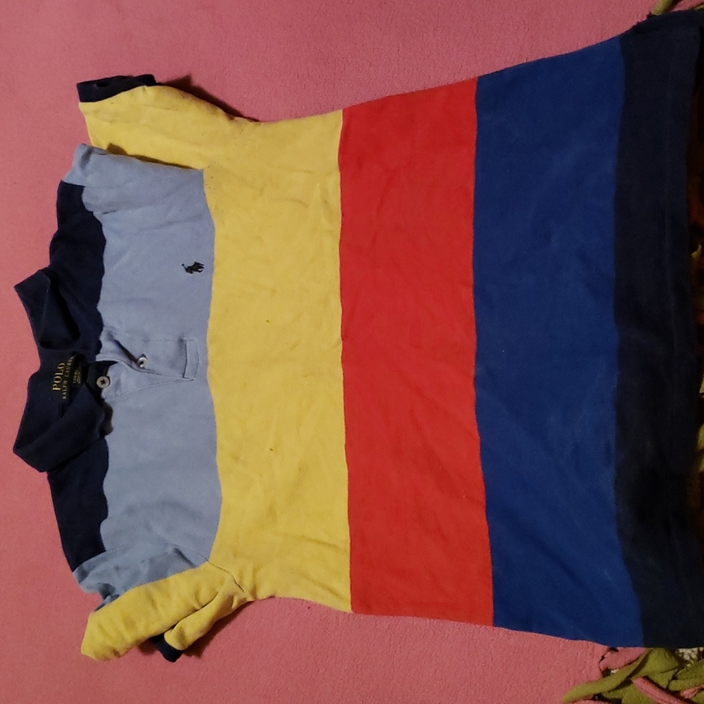 Ralph Lauren Polo Size 14-16 Multi Color Polo Boys